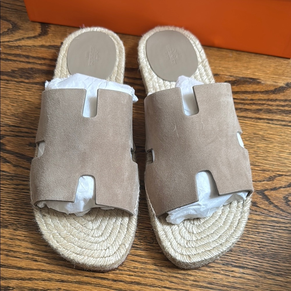 Men  Tan Slide Sandals